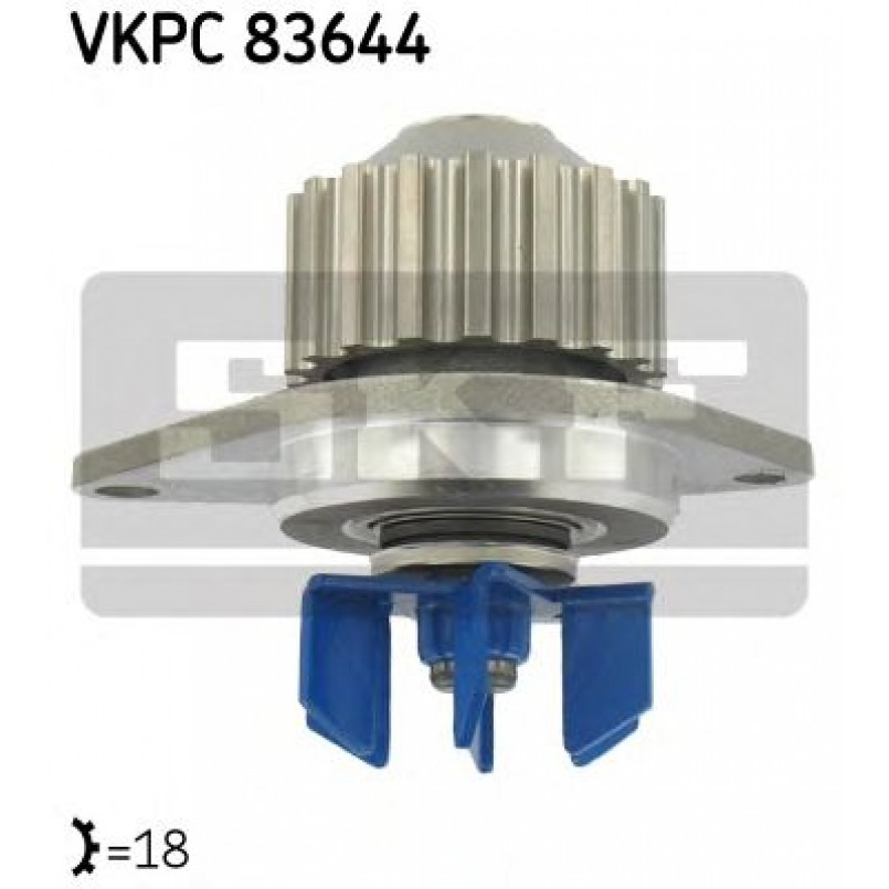VKPC 83644 SKF - Насос охолоджуючої рідини